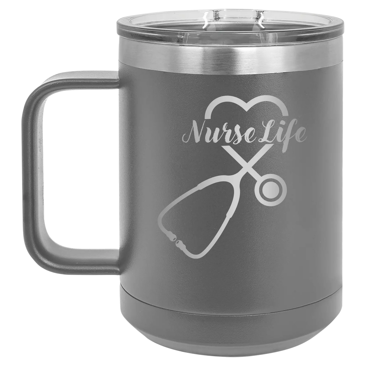 Nurse Life 15 oz Mug | Dark Gray