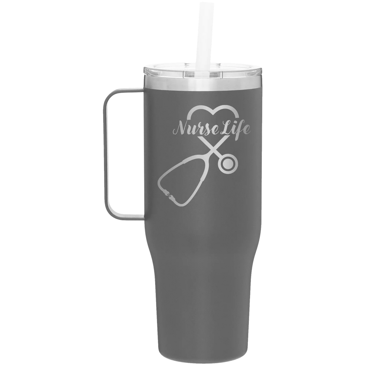 Nurse Life 40 oz Tumbler Mug | Slate