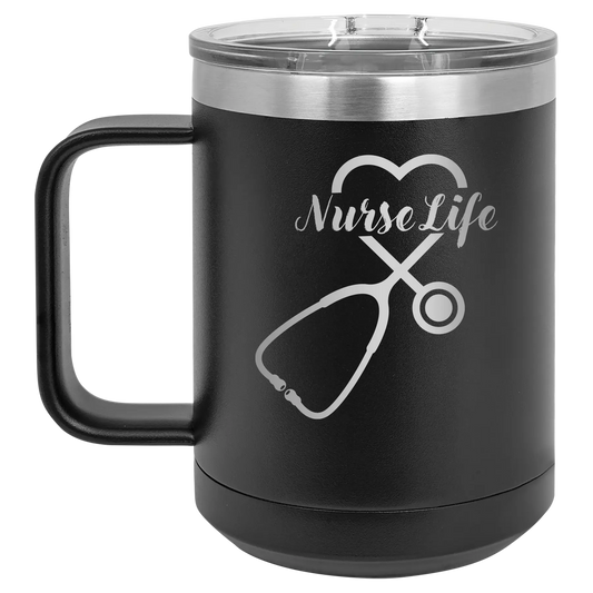 Nurse Life 15 oz Mug | Black