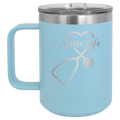 Nurse Life 15 oz Mug | Light Blue