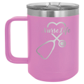 Nurse Life 15 oz Mug | Light Purple