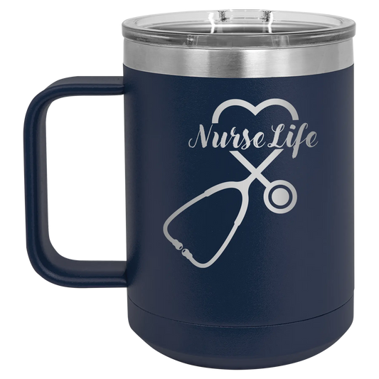 Nurse Life 15 oz Mug | Navy