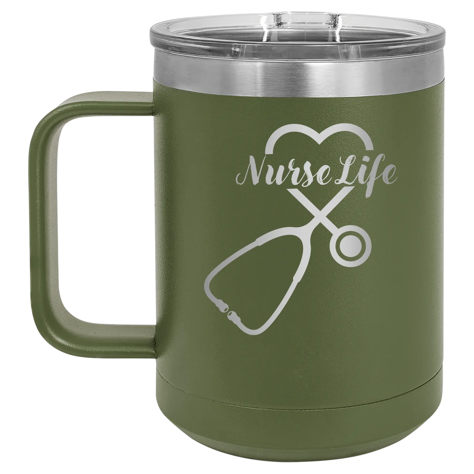Nurse Life 15 oz Mug | Olive Green