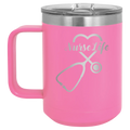 Nurse Life 15 oz Mug | Pink