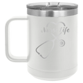 Nurse Life 15 oz Mug | White