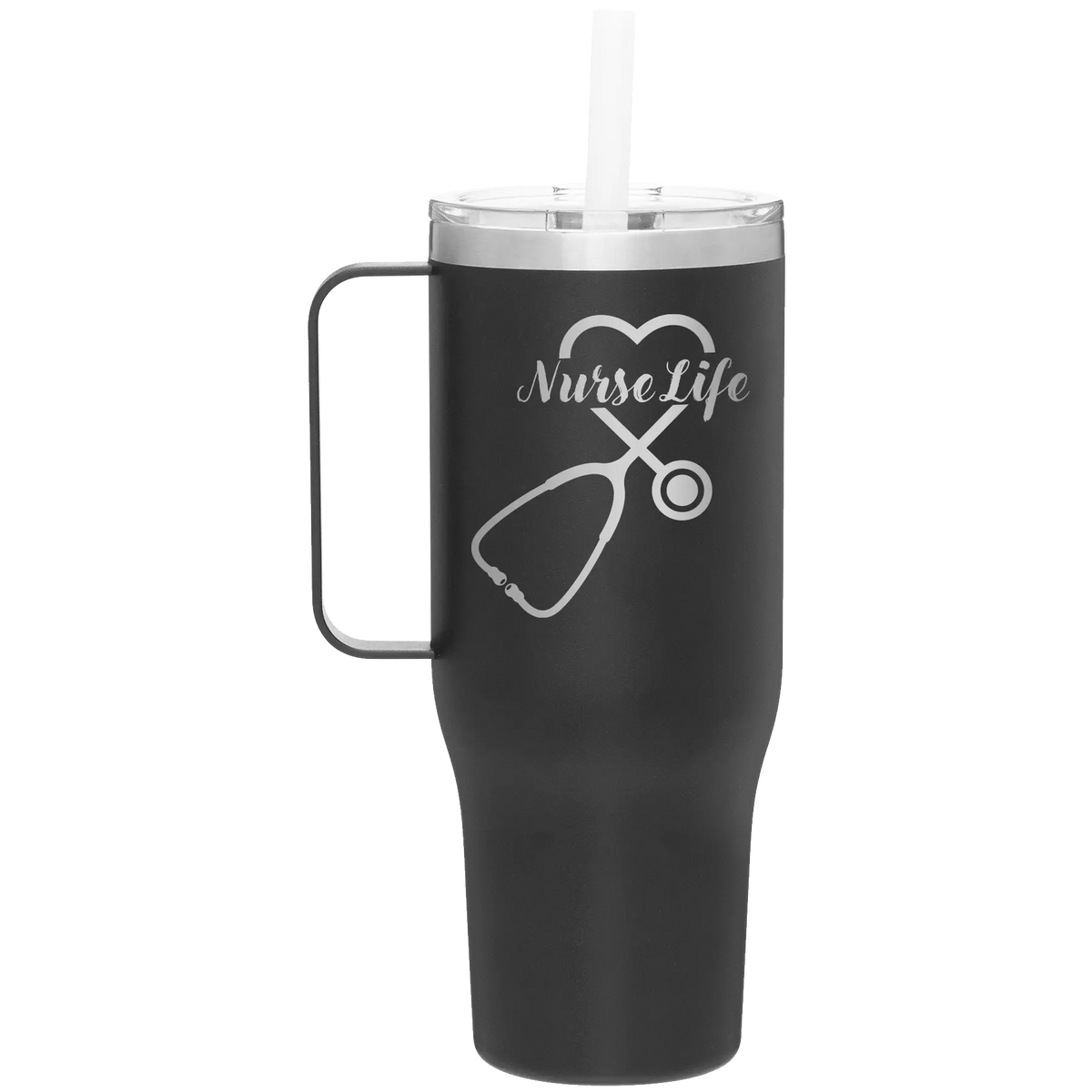 Nurse Life 40 oz Tumbler Mug | Black