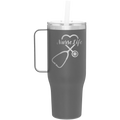 Nurse Life 40 oz Tumbler Mug | Slate