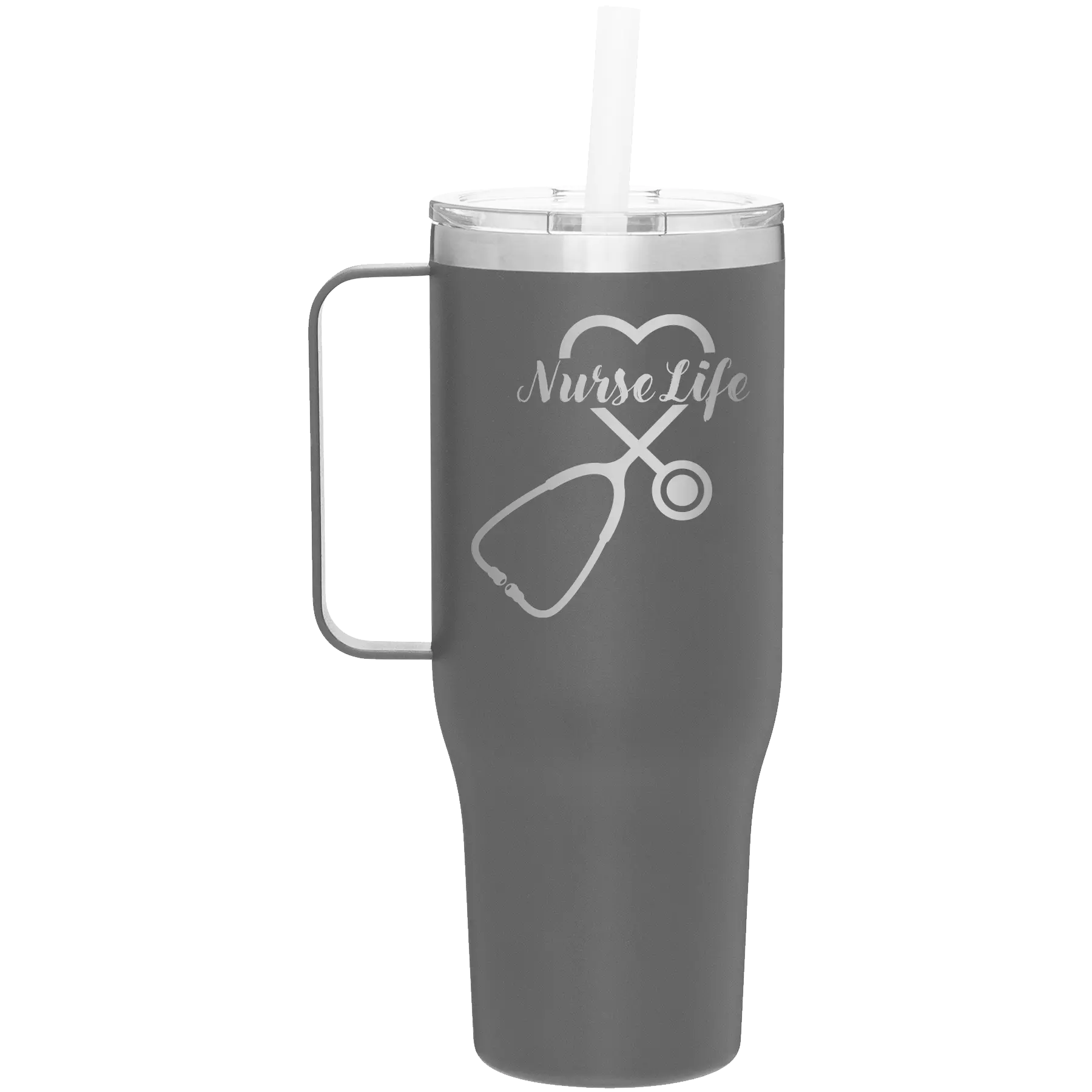 Nurse Life 40 oz Tumbler Mug | Slate