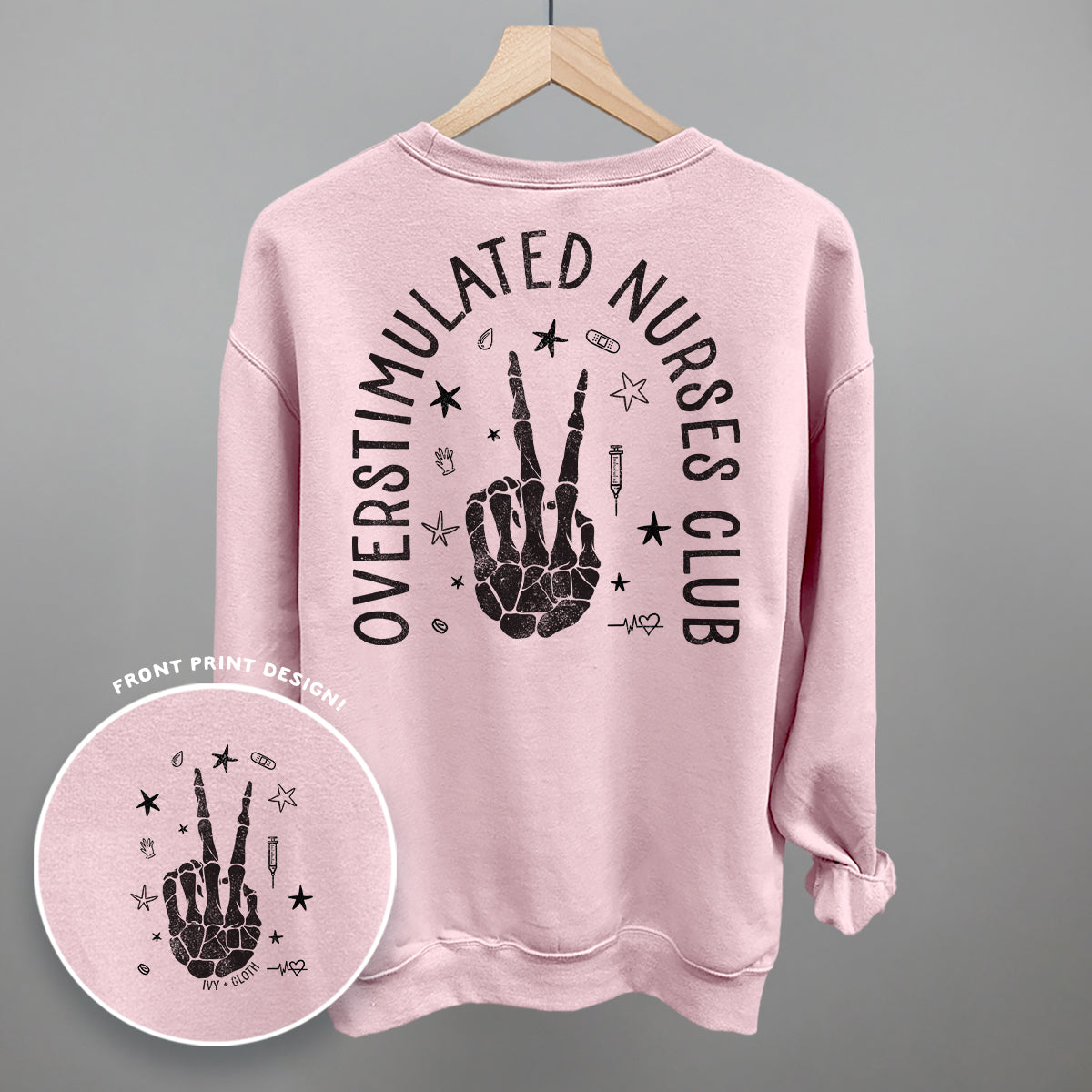 Overstimulated Nurses Club (Back Print)